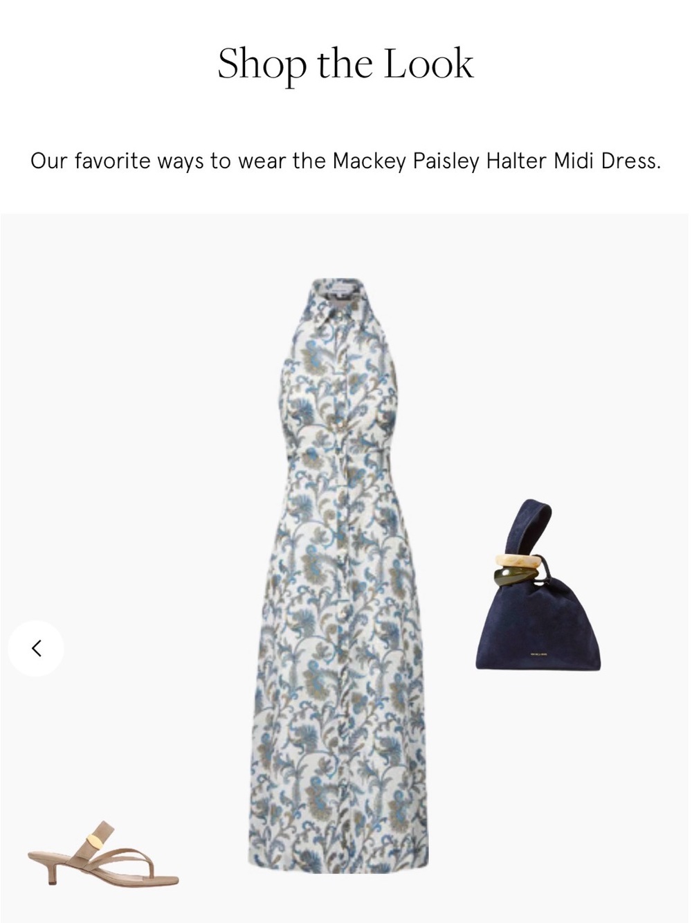 Mackey Paisley Halter Midi Dress - Picture 11 of 16